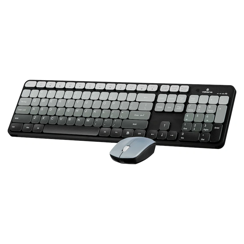 Volkano Prism Series Bluetooth Wireless Keyboard and Mouse - Grey - Image 2