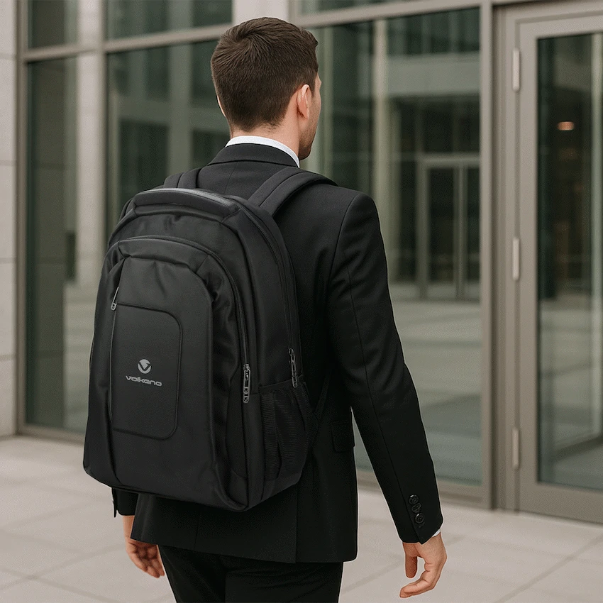 Volkano Bolt series backpack Black - Image 6