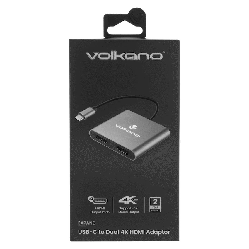 Volkano Expand Series USB-C to Dual 4K HDMI Adaptor - Image 2