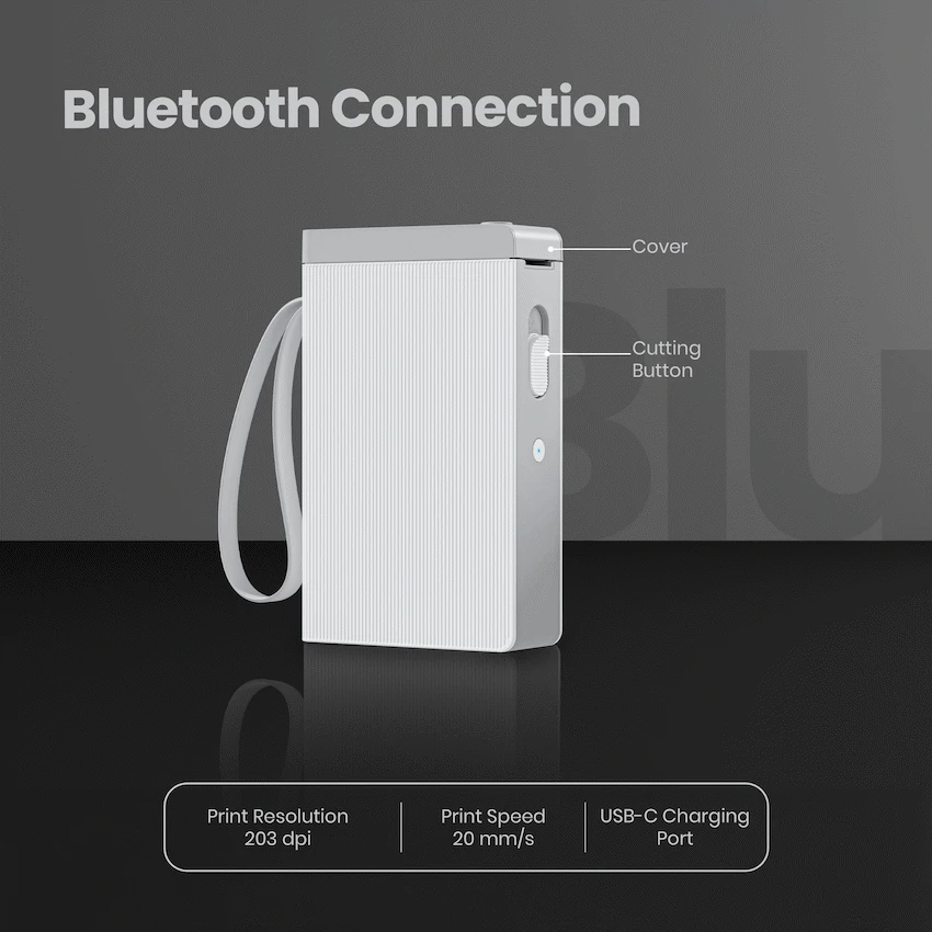 Volkano LabelPro Series Thermal Label Printer - White - Image 8