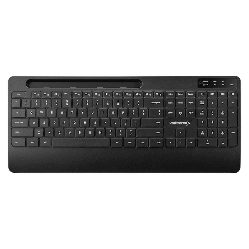 VolkanoX Gem Bluetooth Wireless Keyboard and Mouse - Black - Image 2