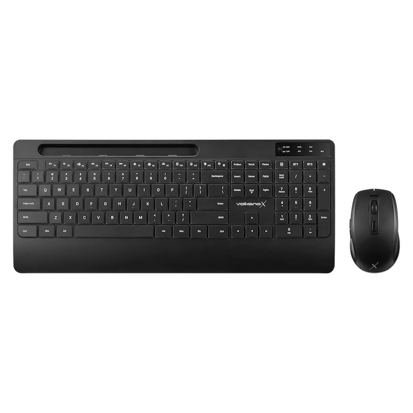 VolkanoX Gem Bluetooth Wireless Keyboard and Mouse - Black - Image 3