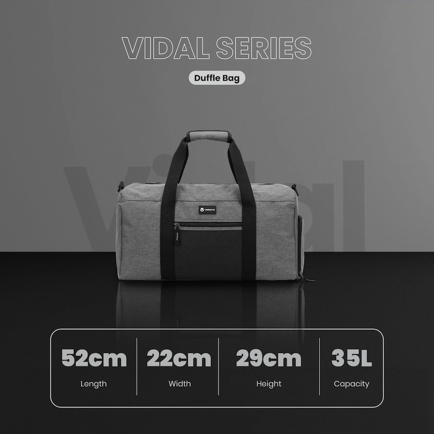 Volkano Vidal 35l Duffle - Grey - Image 6