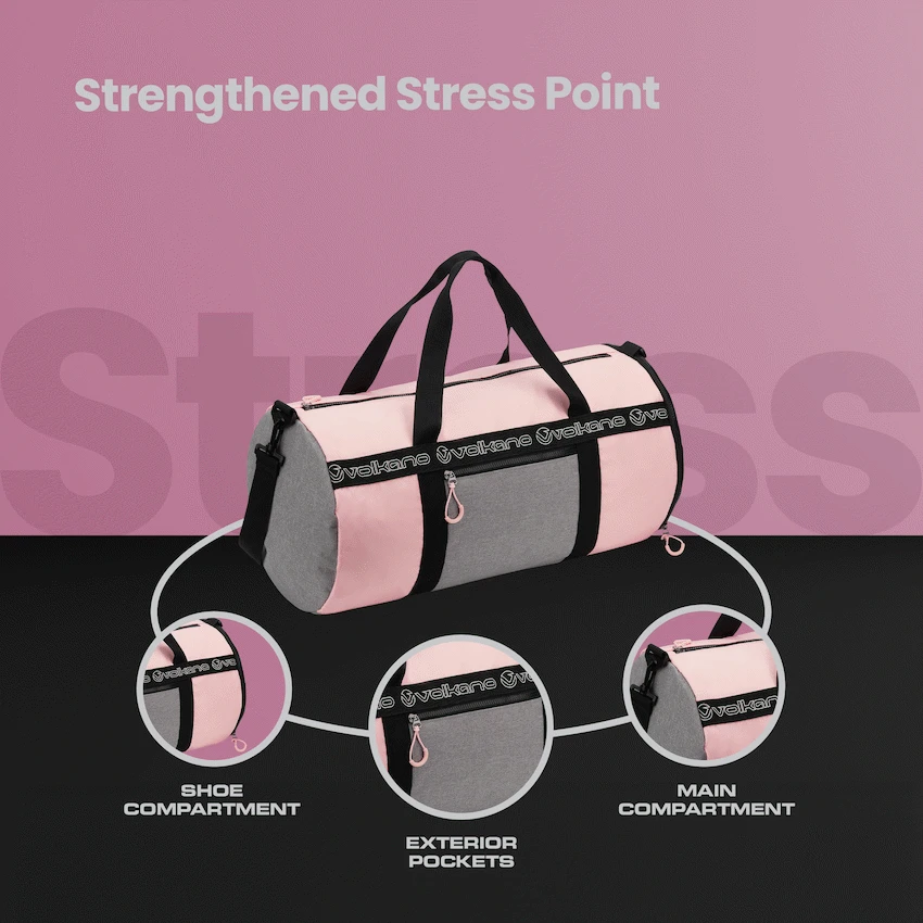 Volkano Image 45l Duffle - Pink - Image 6