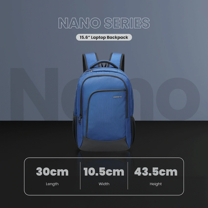 Volkano Nano 15.6" Laptop Backpack - Navy - Image 5