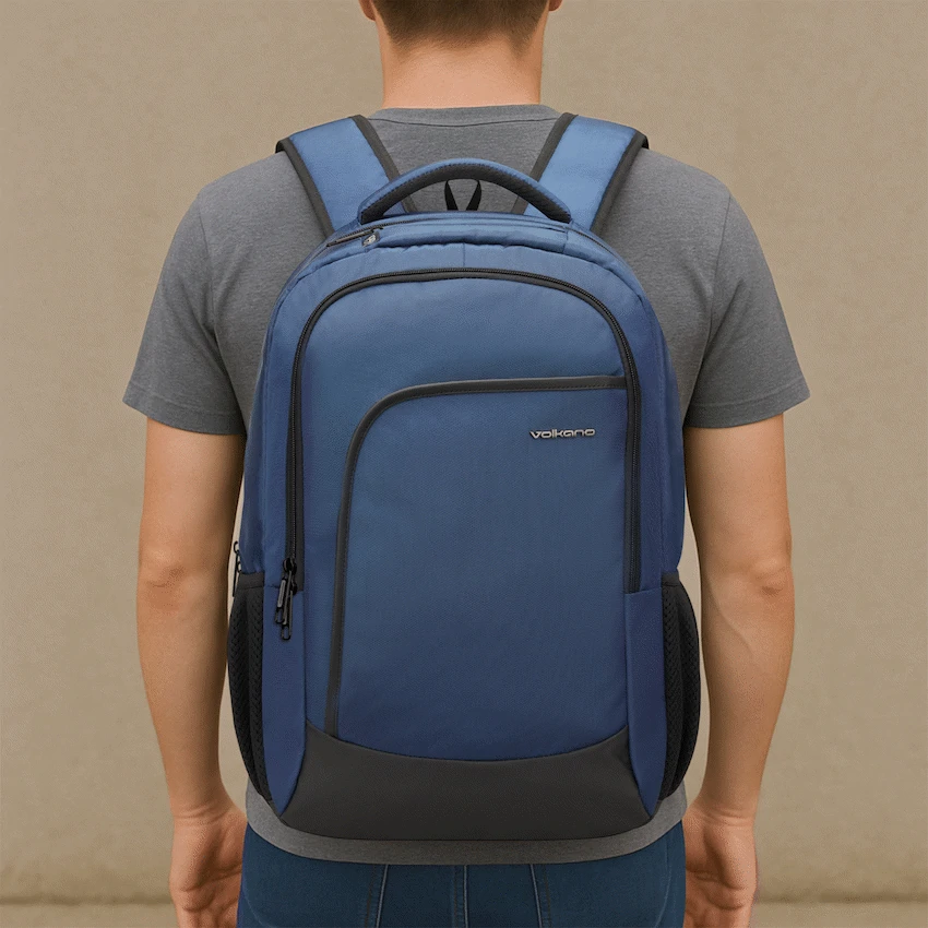 Volkano Nano 15.6" Laptop Backpack - Navy - Image 9