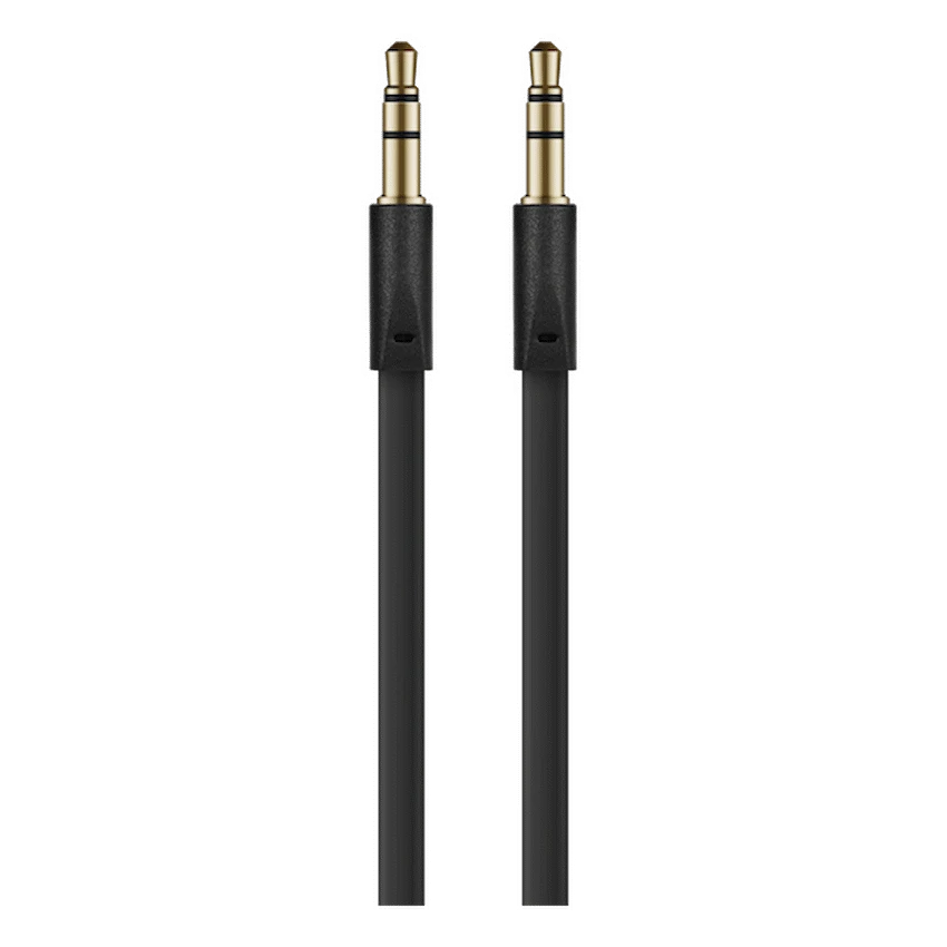 Volkano Slim Series Aux Cable 2m - Black