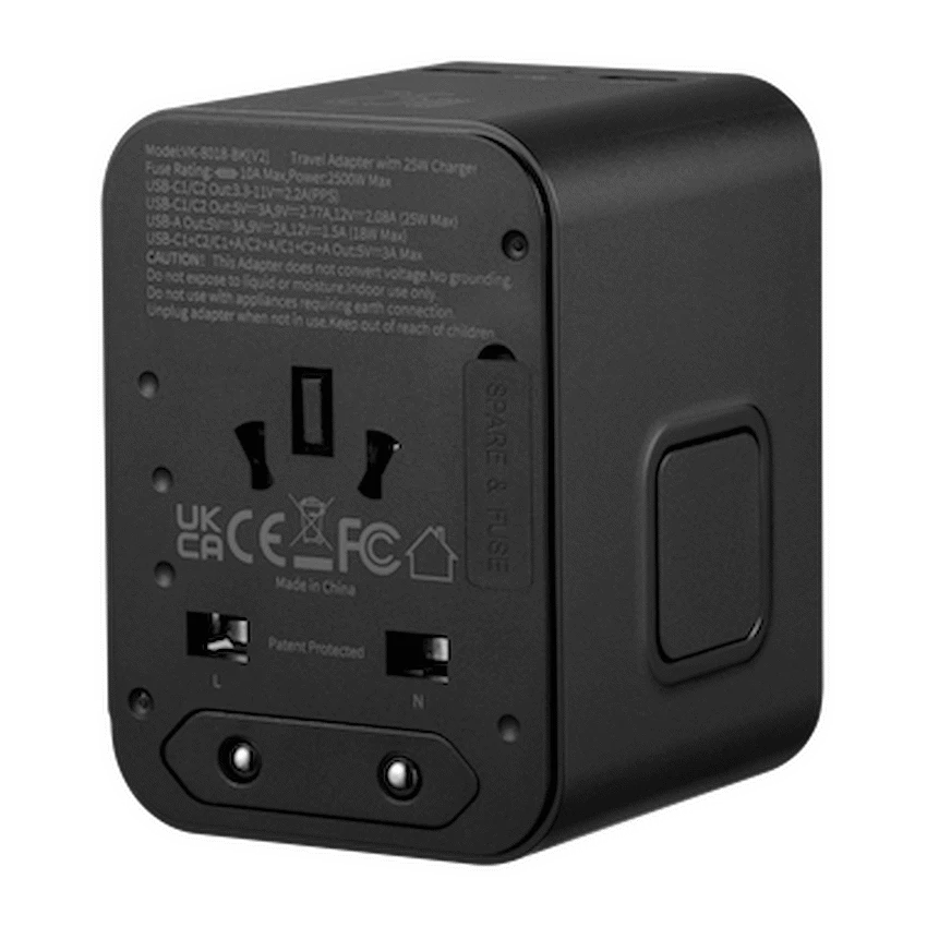 Volkano Worldwide Series Travel Adapter PD 25w + QC - Image 2