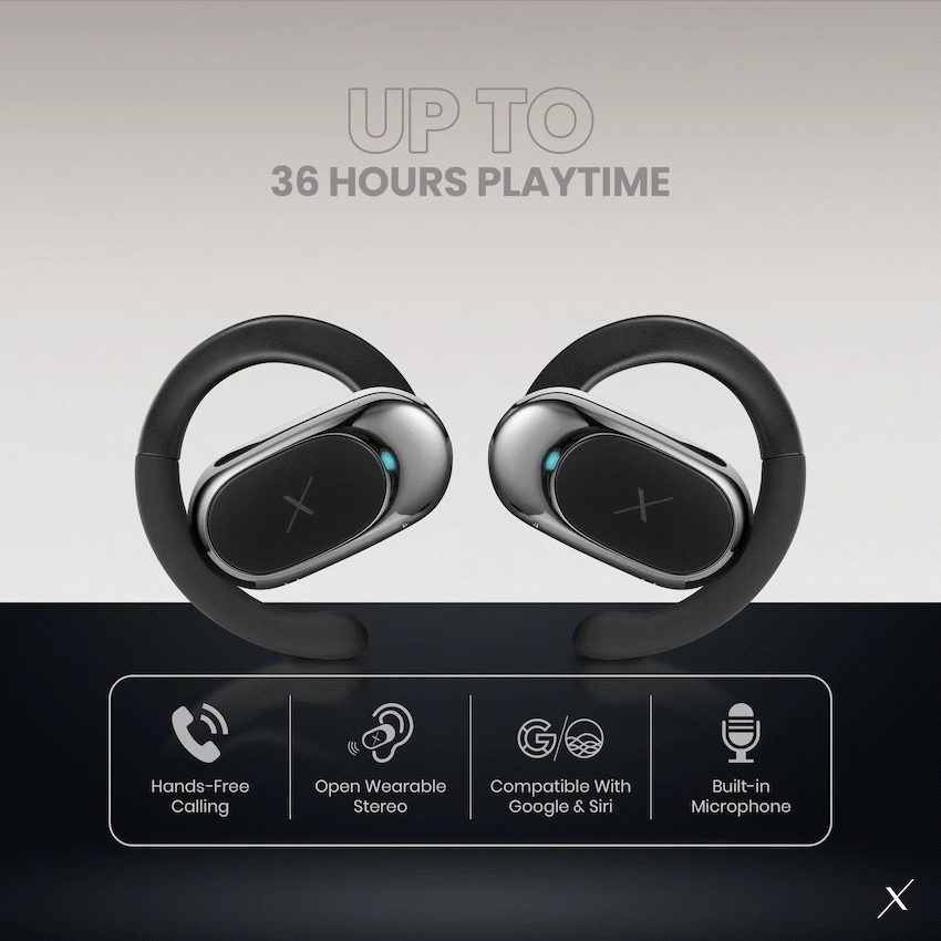 Volkano X VXO200 Open Wearable Stereo Earphones - Black - Image 8