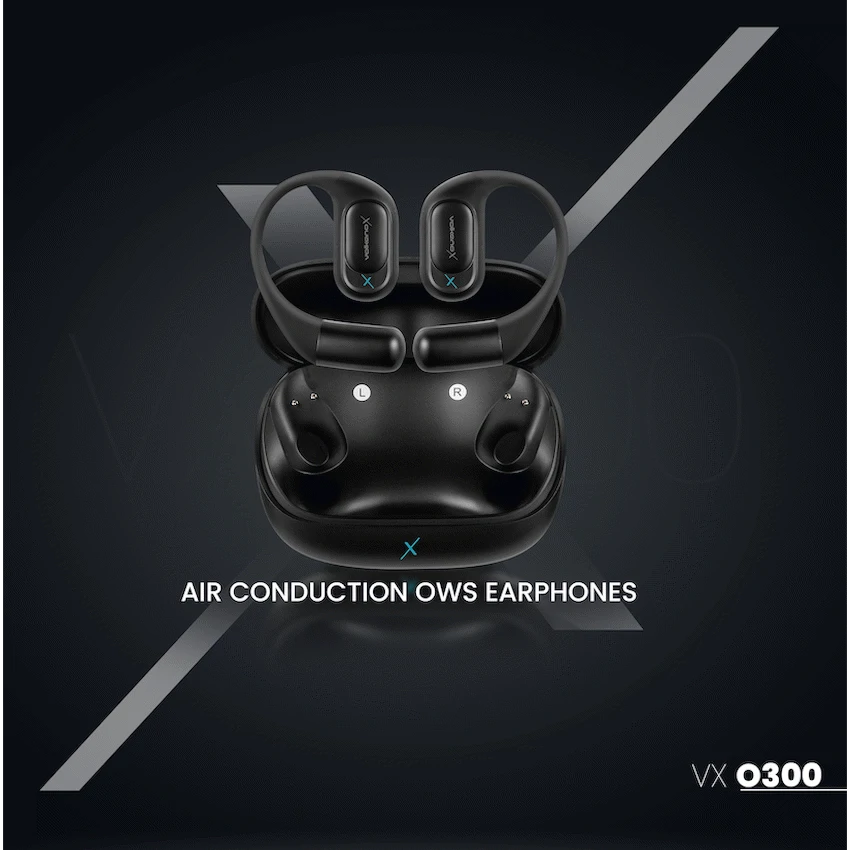 VolkanoX O300 Air Conduction OWS Earphones - Black - Image 5