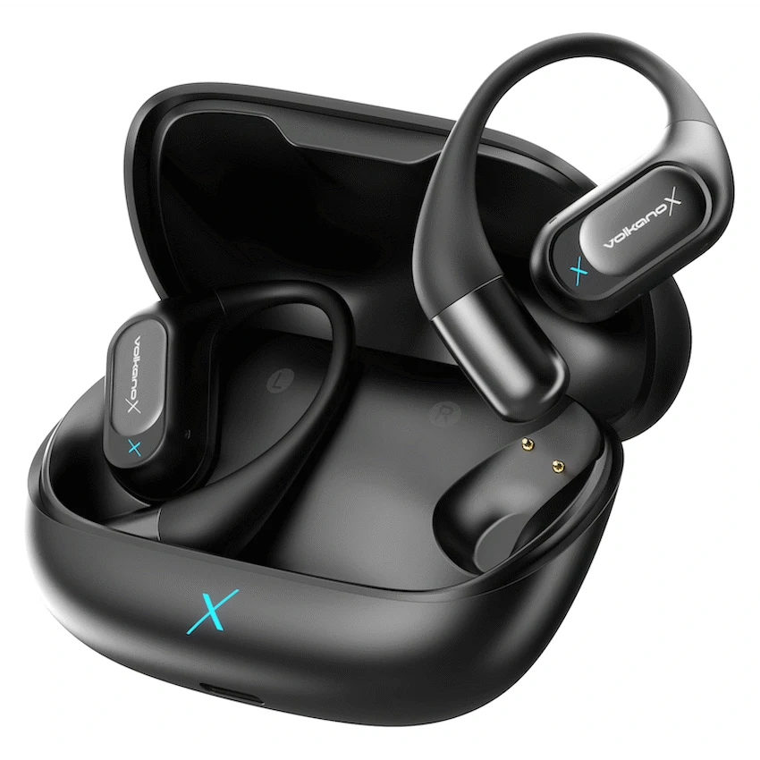 VolkanoX O300 Air Conduction OWS Earphones - Black - Image 6