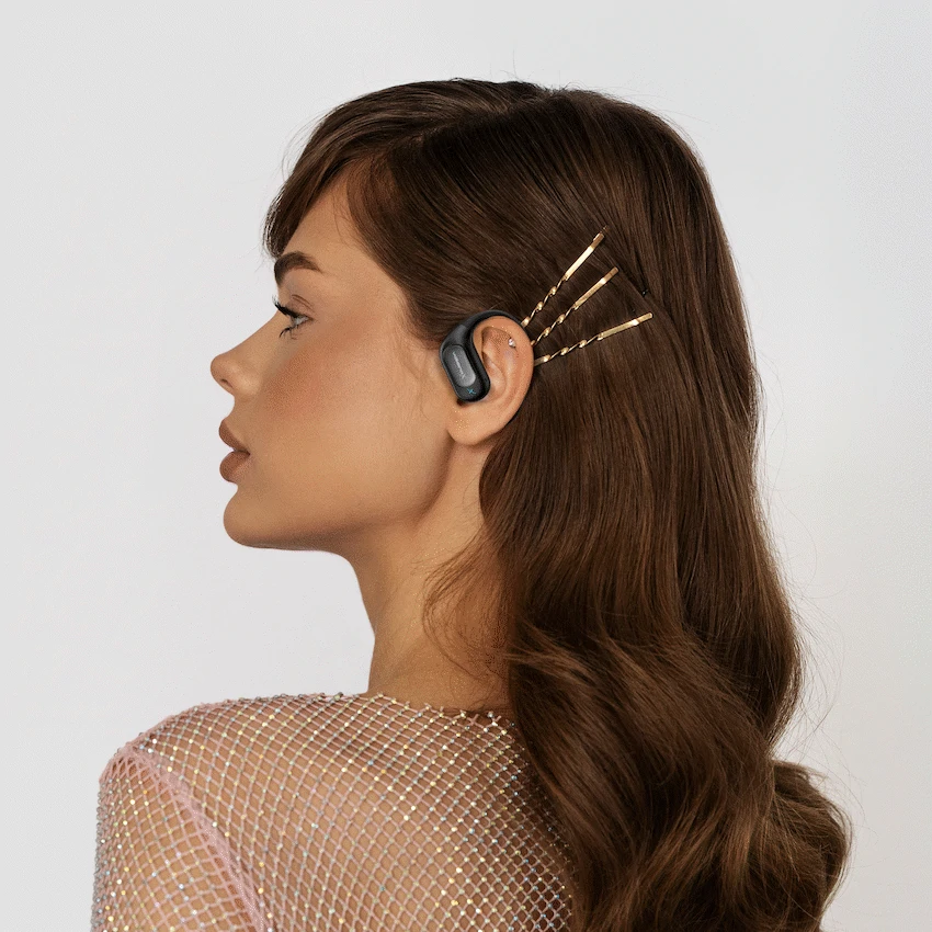 VolkanoX O300 Air Conduction OWS Earphones - Black - Image 9