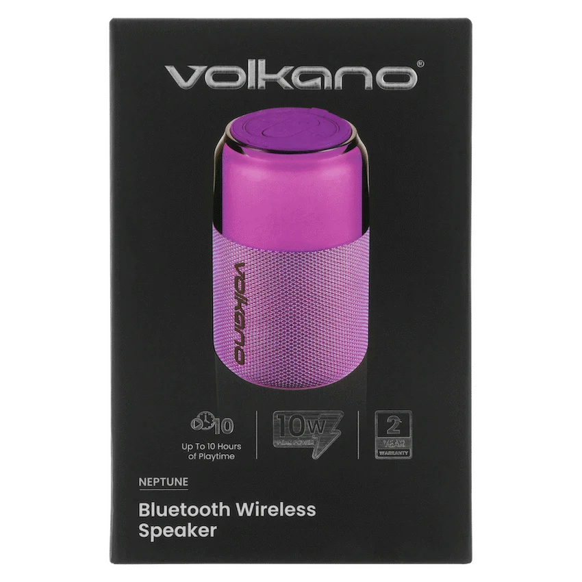 Volkano Neptune Bluetooth Wireless Speaker - Purple - Image 8