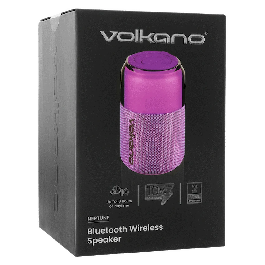 Volkano Neptune Bluetooth Wireless Speaker - Purple - Image 9