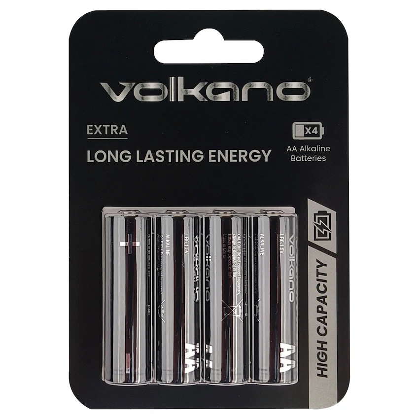 Volkano Extra series Alkaline Batteries AA pack of 4