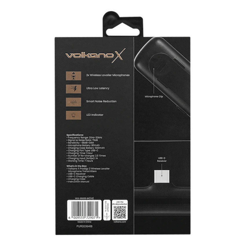 VolkanoX Prodigy 2 Series Wireless Lavalier Microphone - Image 8