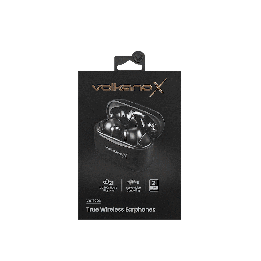 VolkanoX VXT100S TWS Earphones - Black - Image 7