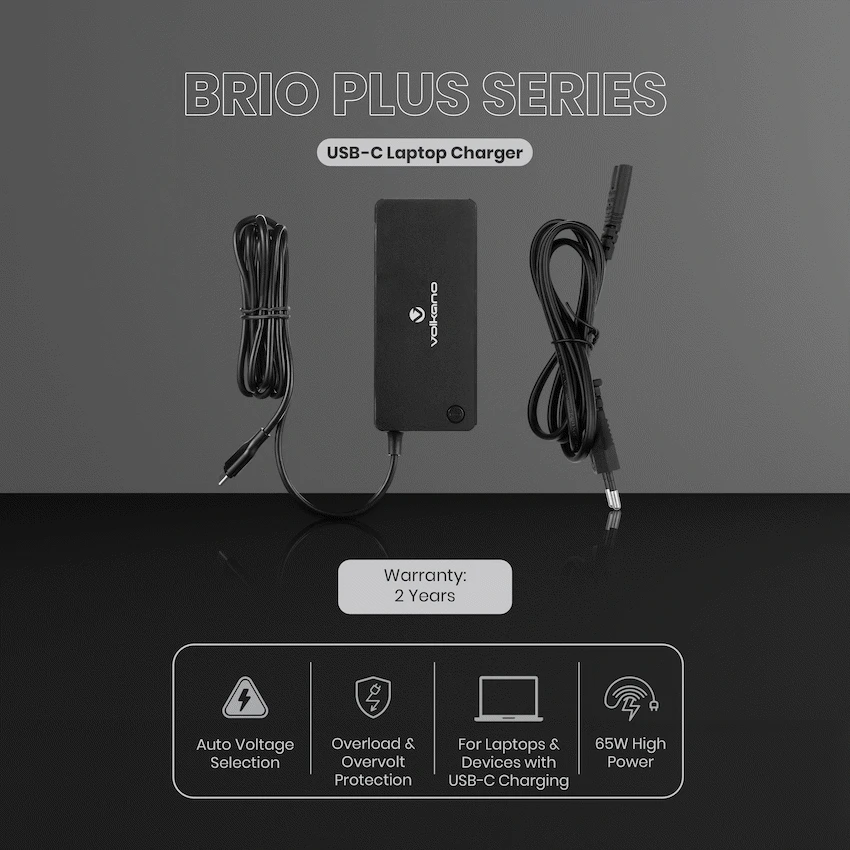Volkano Brio Plus Series USB-C 65w Laptop Charger - Image 4