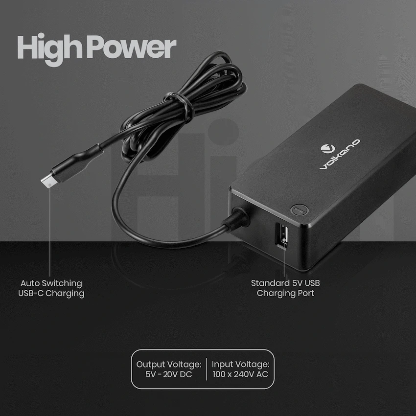 Volkano Brio Plus Series USB-C 65w Laptop Charger - Image 5