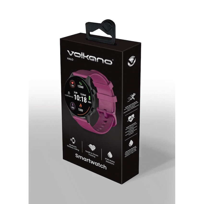 Volkano Halo Series Smartwatch - Burgundy - Image 6