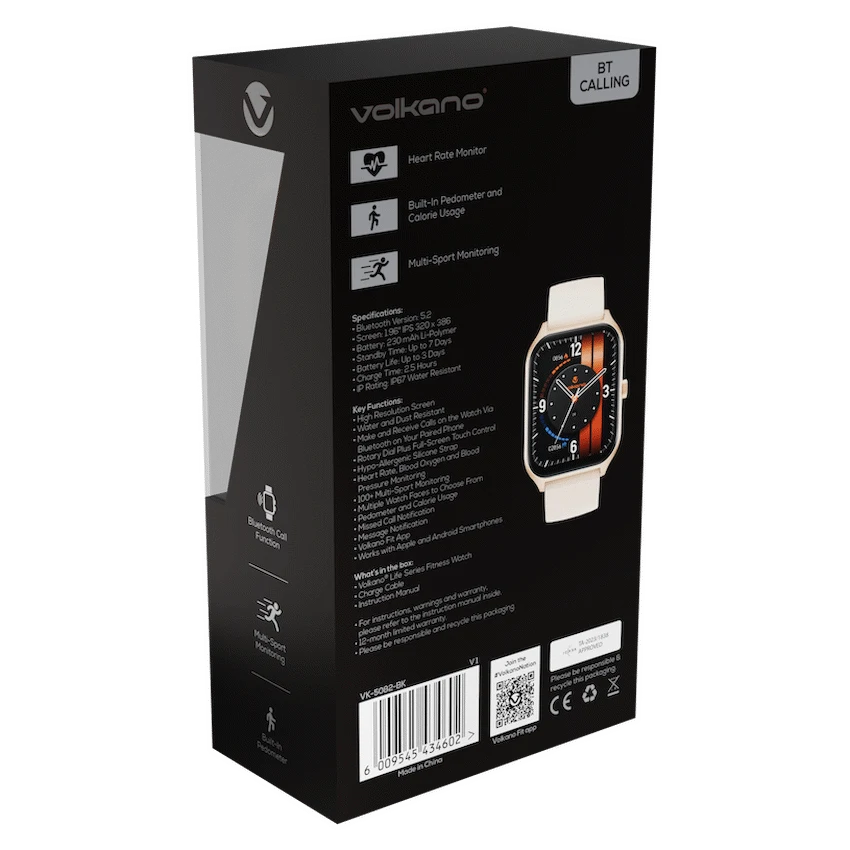 Volkano Life Series Smart Watches - Gold - Image 9