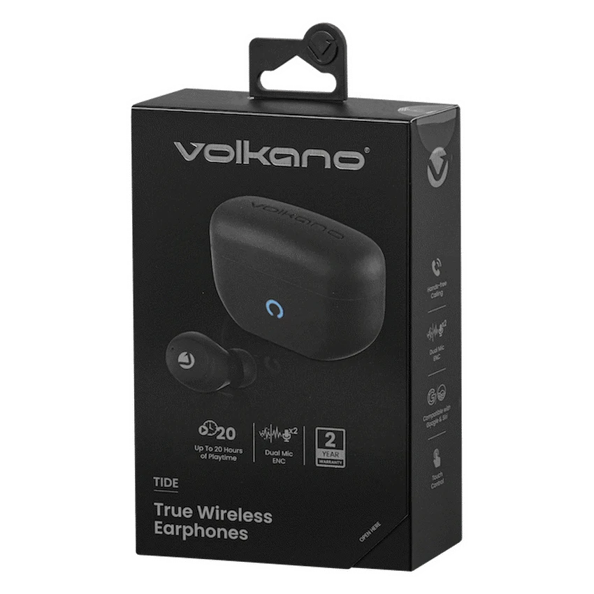 Volkano Tide Series True Wireless Earphones - Black - Image 9