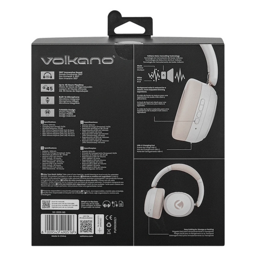 Volkano Lexi Bluetooth Headphone with ANC - Nude - Image 3