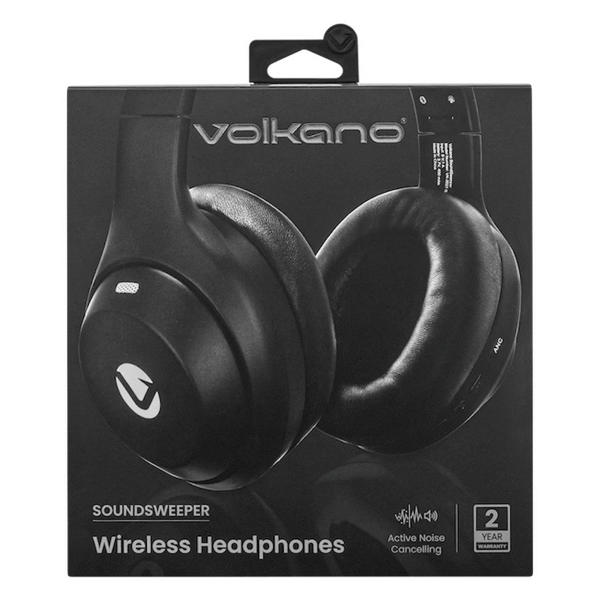 Volkano SoundSweeper Series Active Noise Cancelling bluetooth Headphones - Black - Image 8