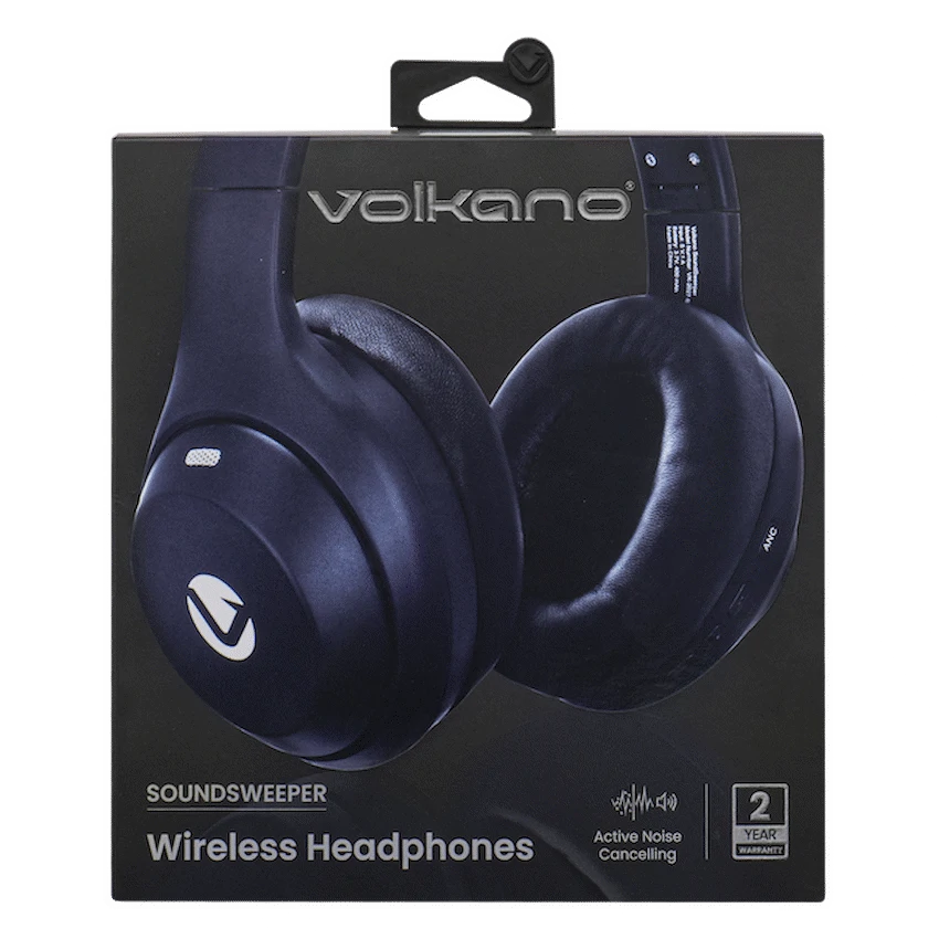 Volkano SoundSweeper Series Active Noise Cancelling bluetooth Headphones - Blue - Image 9