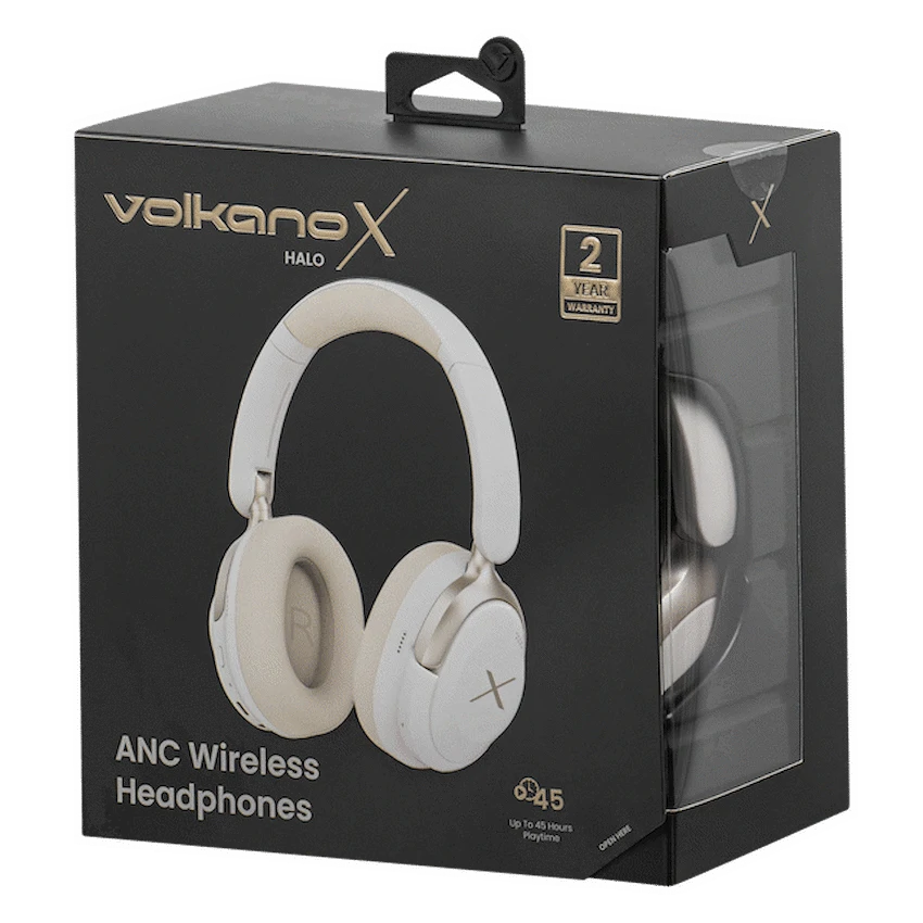 VolkanoX Halo ANC Bluetooth Headphone - Nude - Image 8