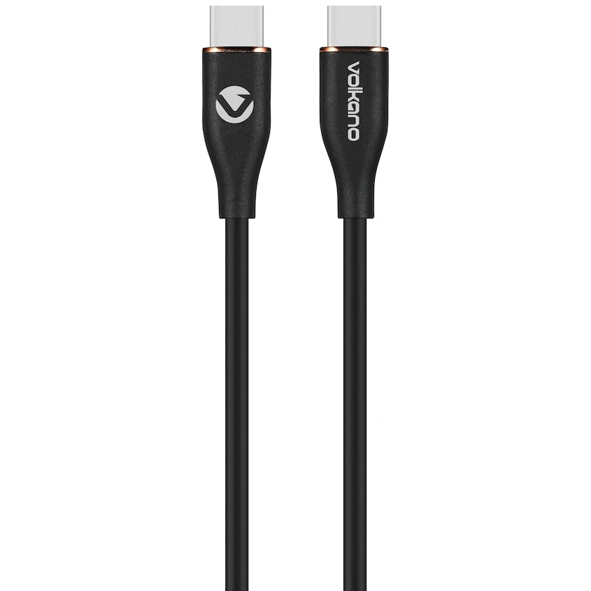 Volkano Flexi Series Type-C to Type-C 2.5m 60w - Black